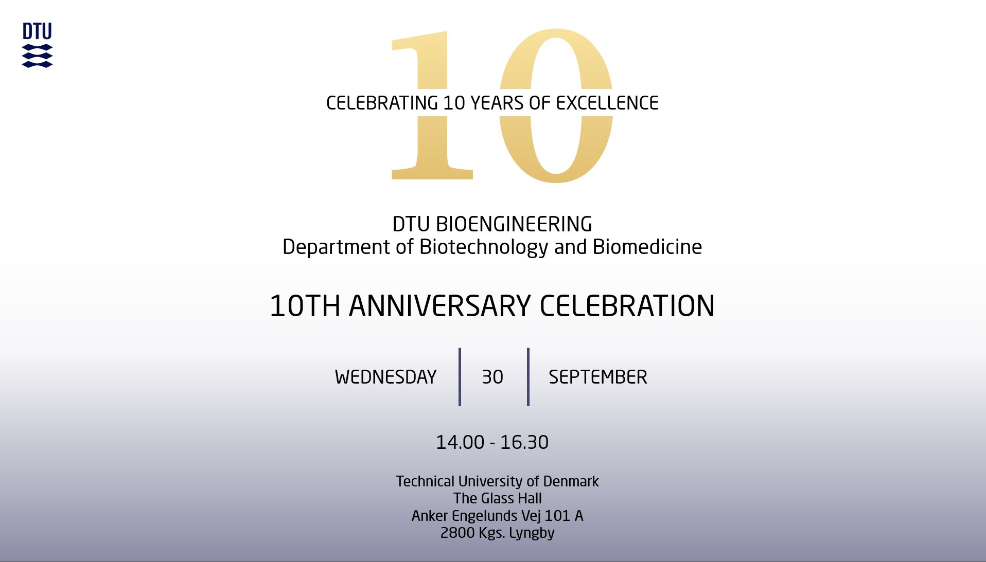 DTU Bioengineering 10 year anniversary celebration