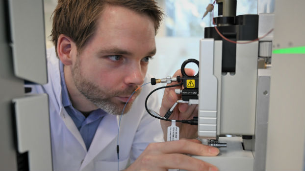 Erwin Schoof in the lab