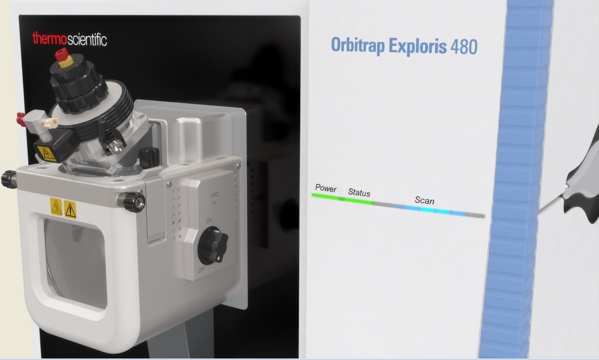 Close up of Orbitrap Exploris 480