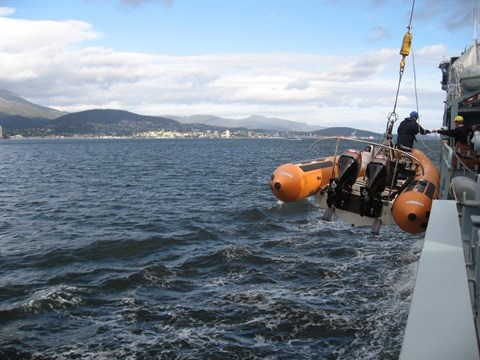 View of Hobart from the sea