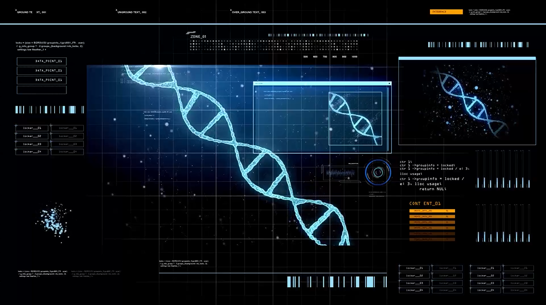Digital science illustration